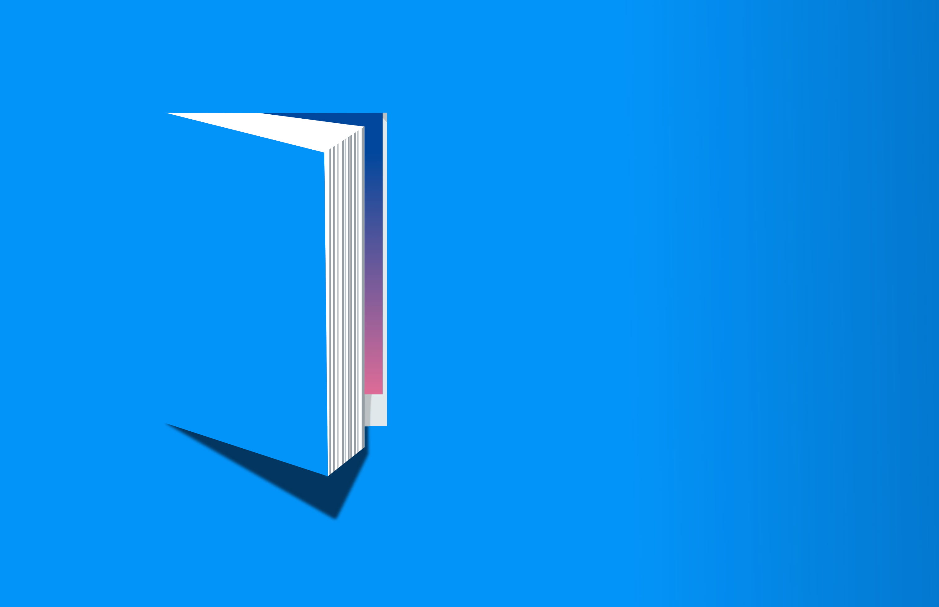 Open Book on Blue Background Knowledge and Reading Concept With Copyspace 2k