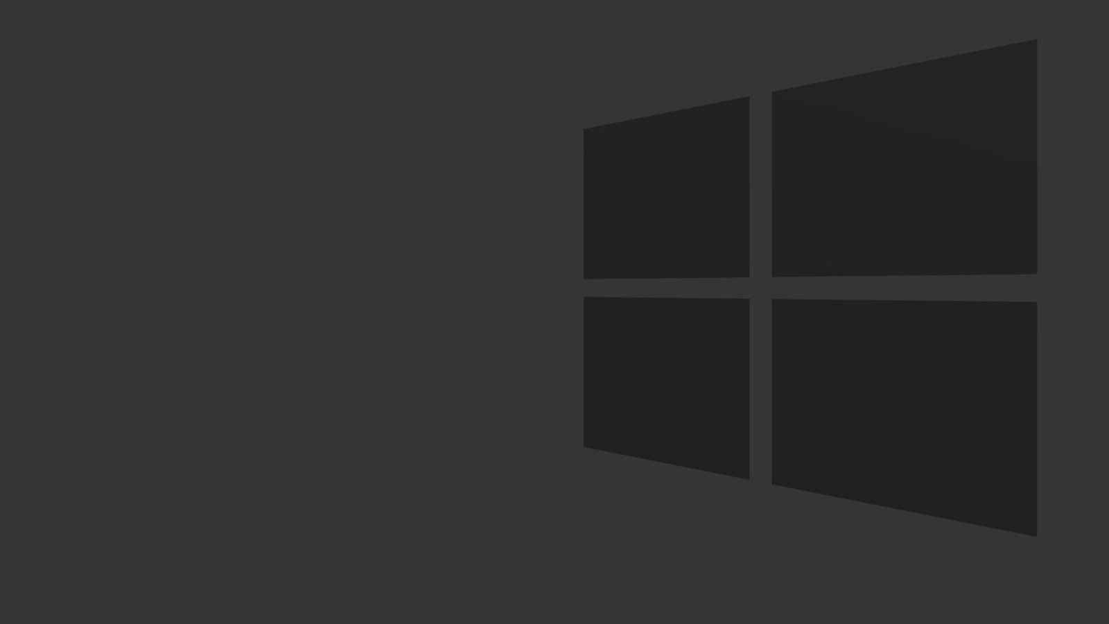 Windows logo Microsoft 8 dark gray monochrome 2k