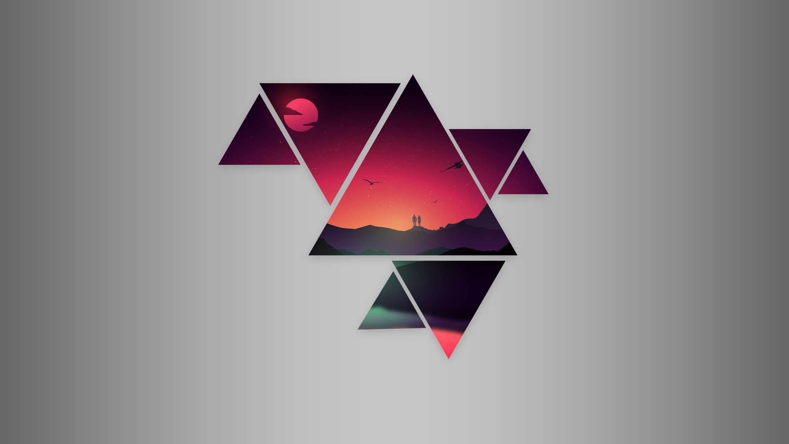 px abstract sunset Triangle Video Games Gran Turismo HD Art 77 2k