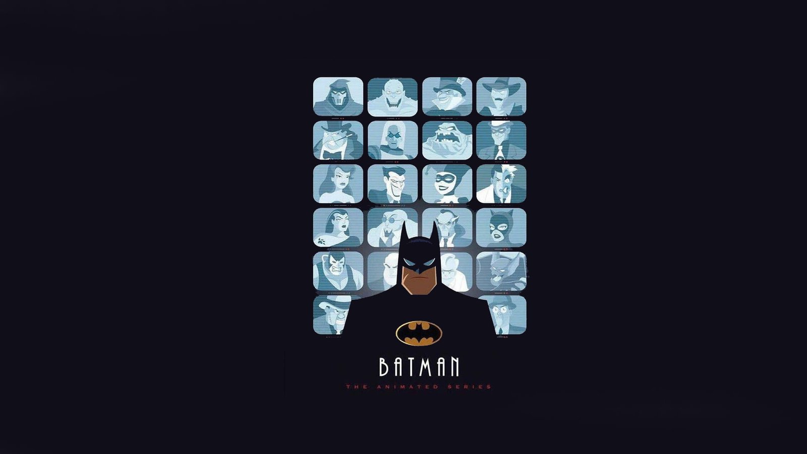 Batman wallpaper The Animated Series DC Comics copy space 2k