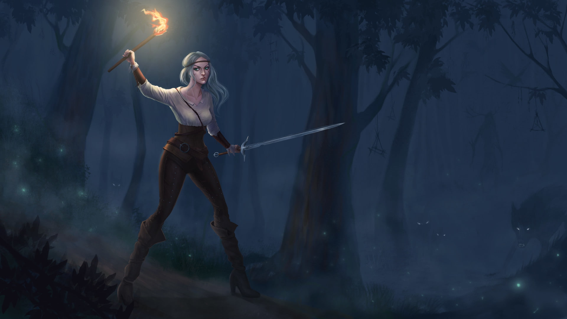 Cirilla Fiona Elen Riannon The Witcher 3 Wild Hunt artwork 2k