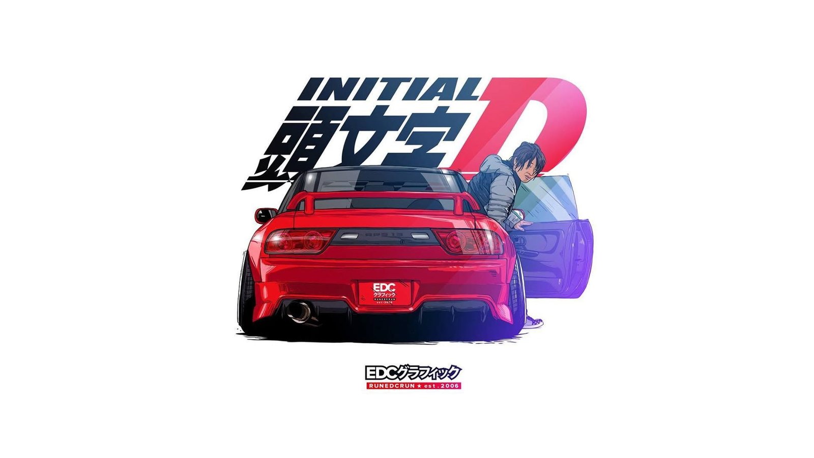 EDC Graphics Nissan SX render JDM Initial D anime Japanese cars 2k
