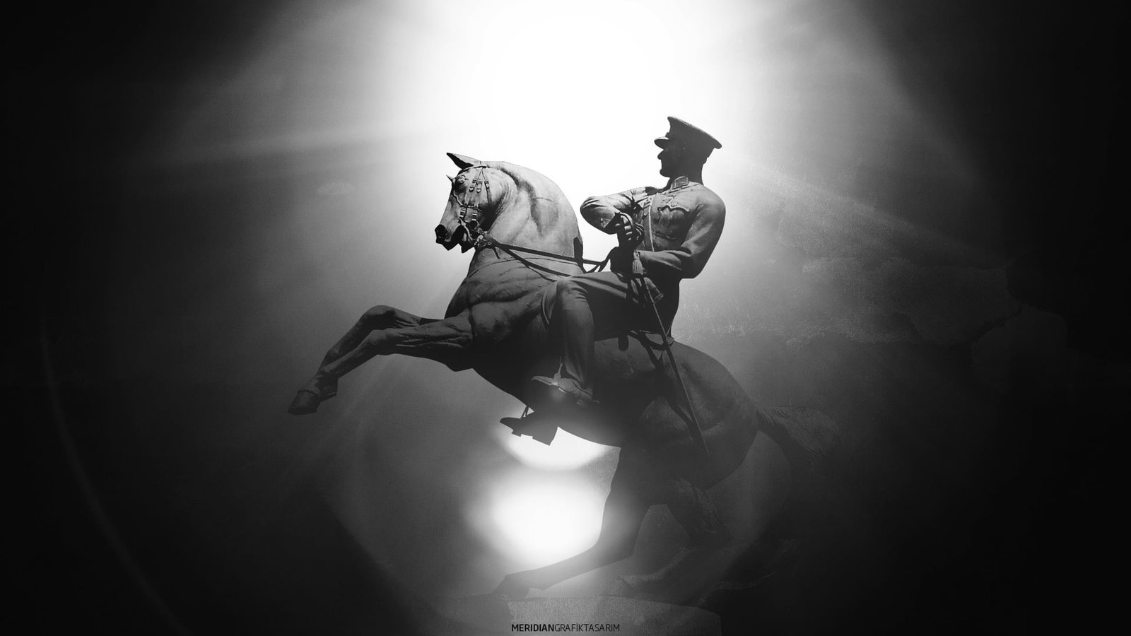 man in suit holding rifle riding horse statue Mustafa Kemal Atat rk 2k