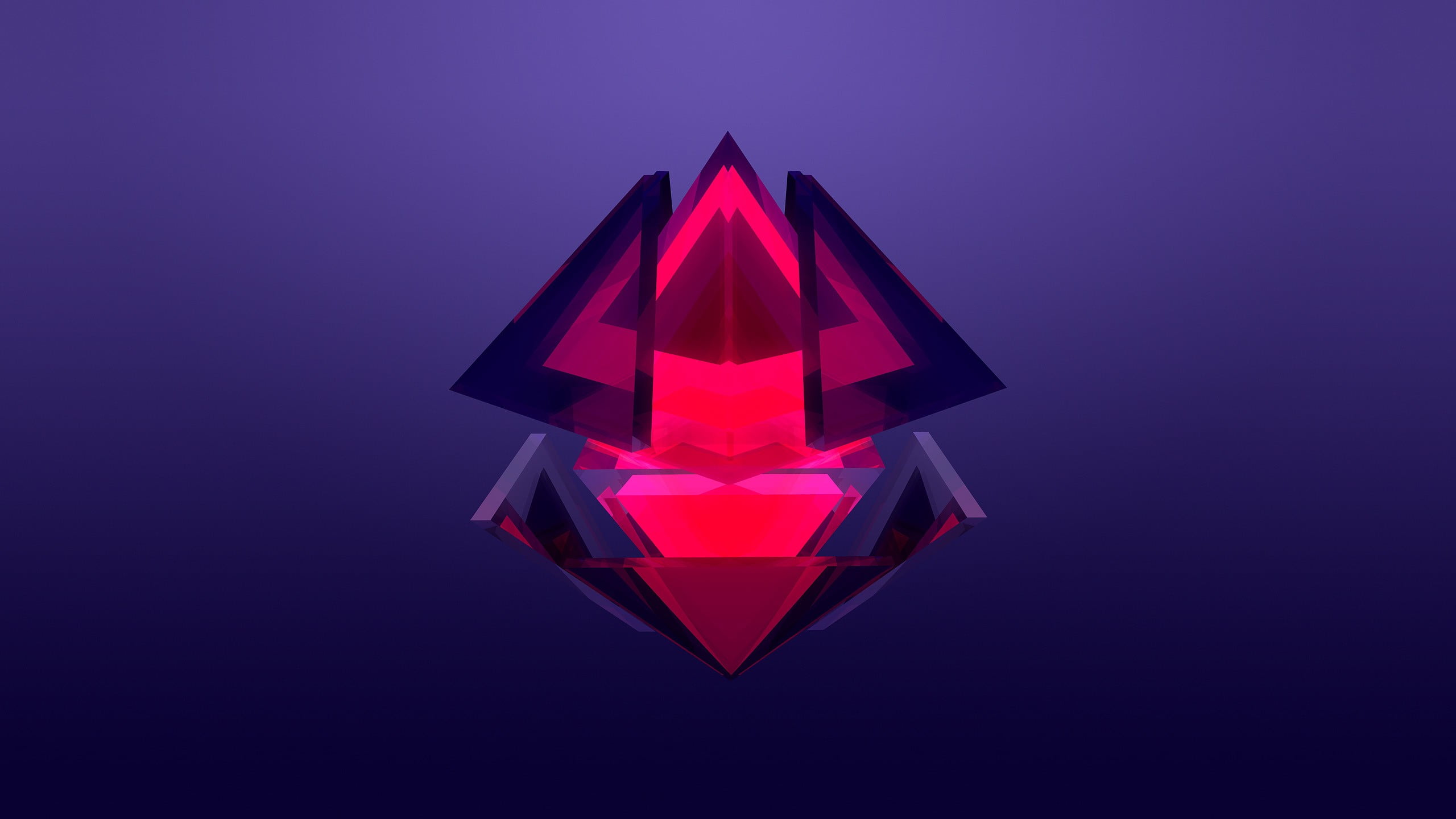 red and black wallpaper abstract Justin Maller Facets digital art 2k