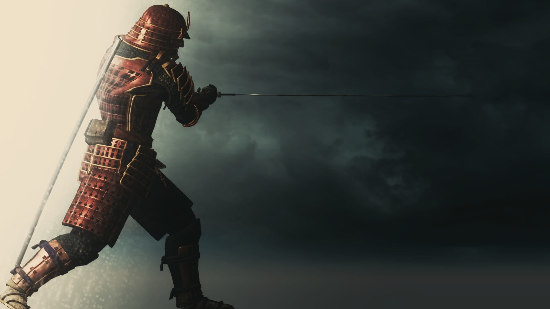 Samurai illustration katana warrior fantasy art men people 2k