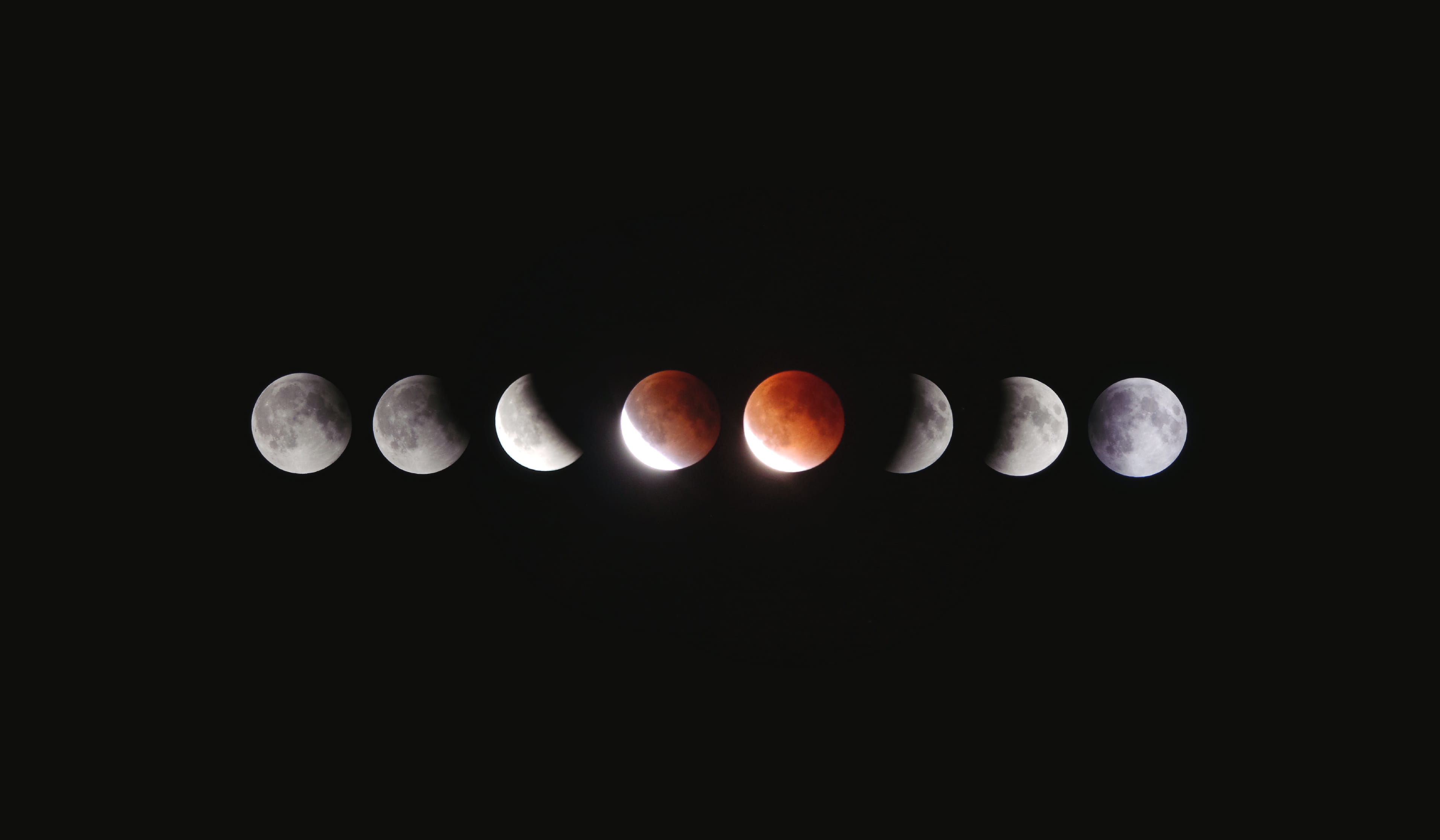 solar eclipse phase of the moons blood moon space science 2k 4k