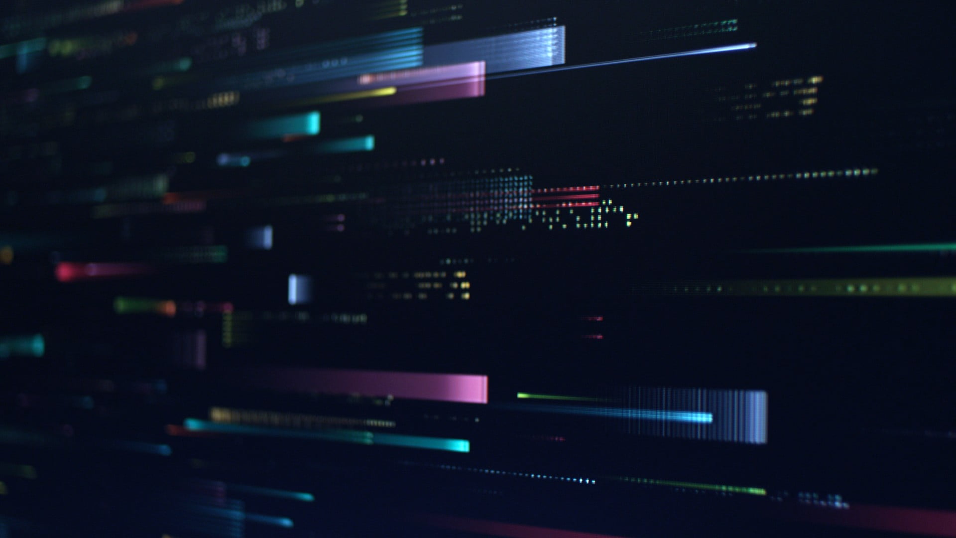 time lapse photography of lights abstract CGI digital art 2k