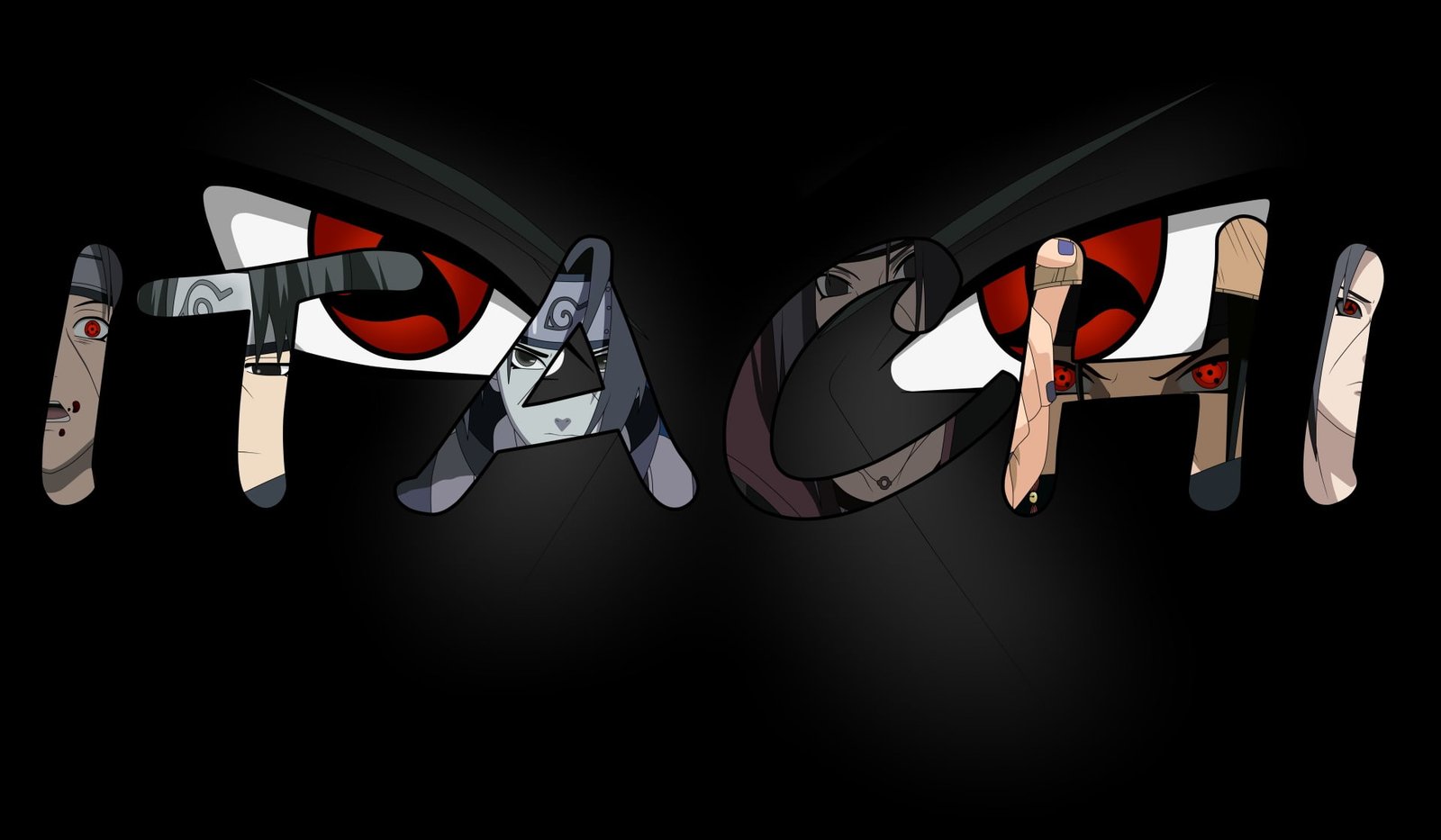 Uchiha Itachi vector art Anime Naruto Sasuke 2k