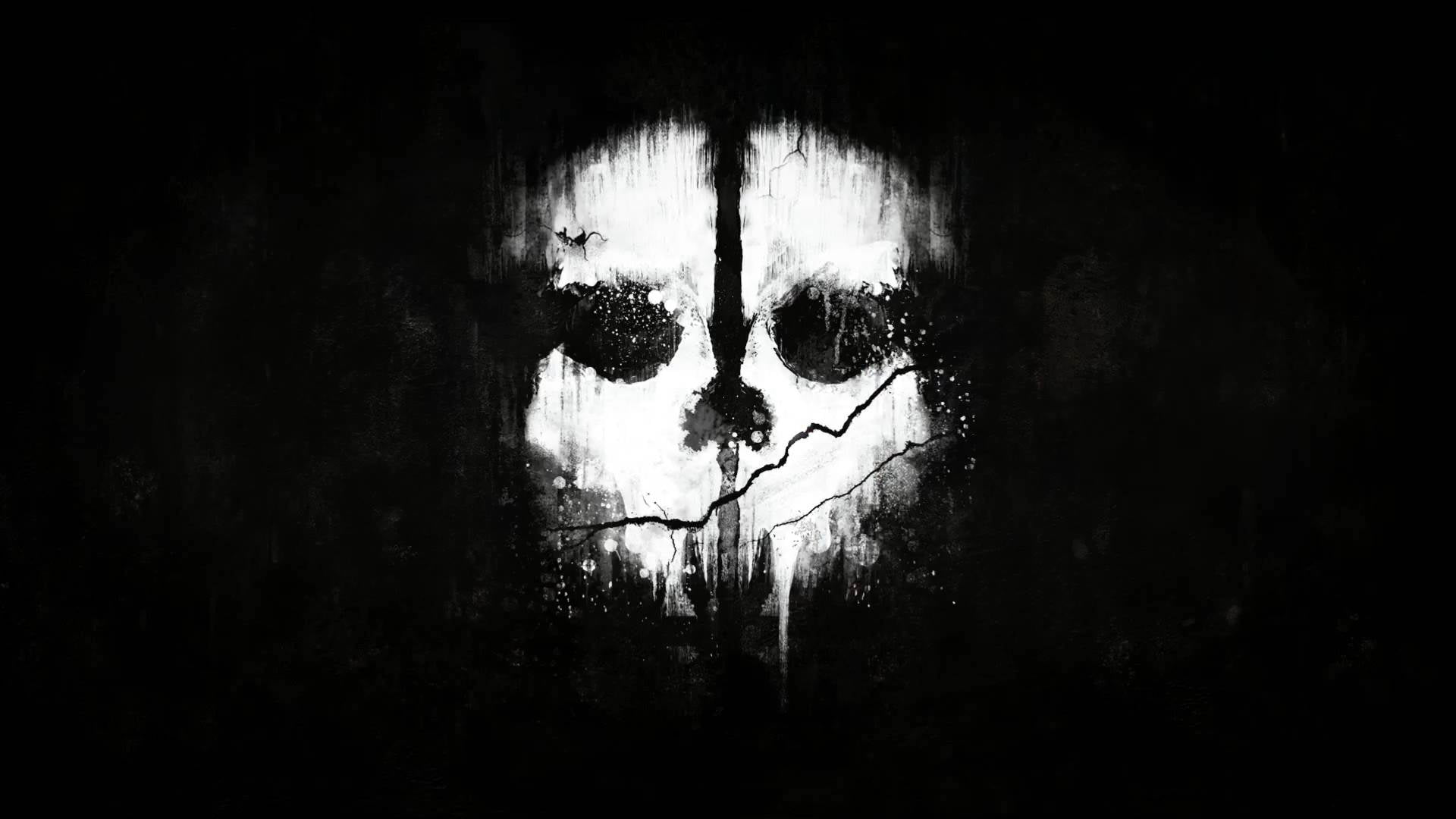 white and black skull illustration 2k