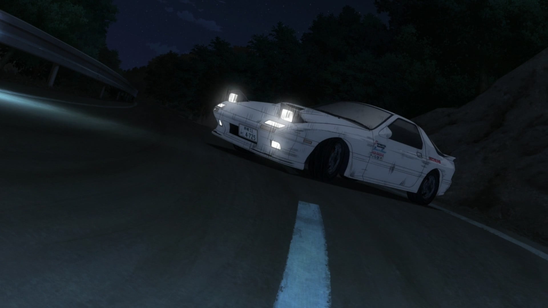 white coupe Ryosuke Takahashi Initial D Mazda RX 7 car mode of transportation 2k
