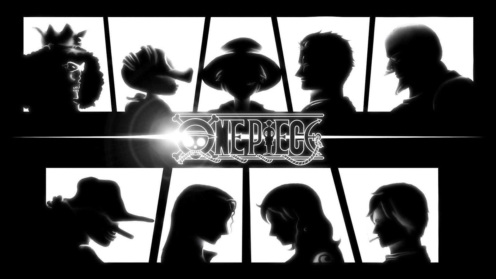 Anime One Piece Brook Franky Monkey D Luffy 2k