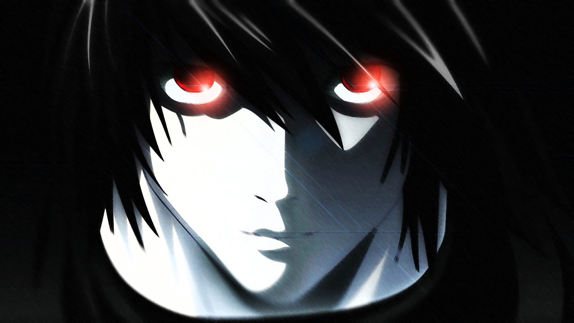 black haired male anime illustration Death Note Lawliet L no people 2k