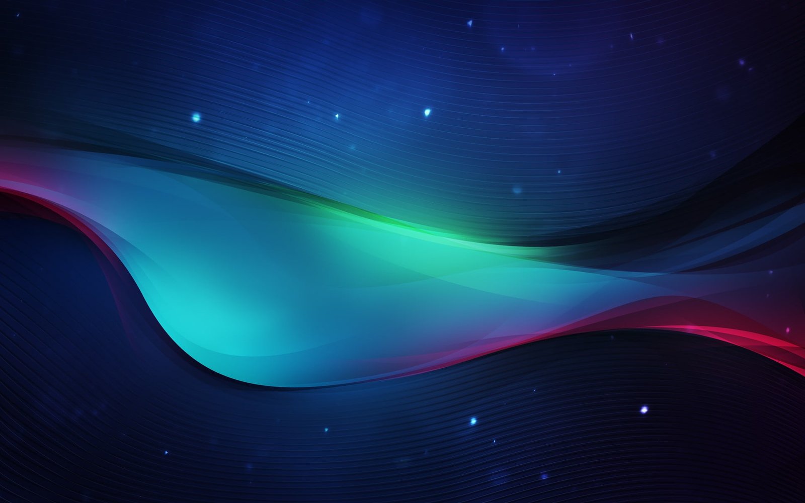 blue green and red light wave wallpaper abstract digital art 2k