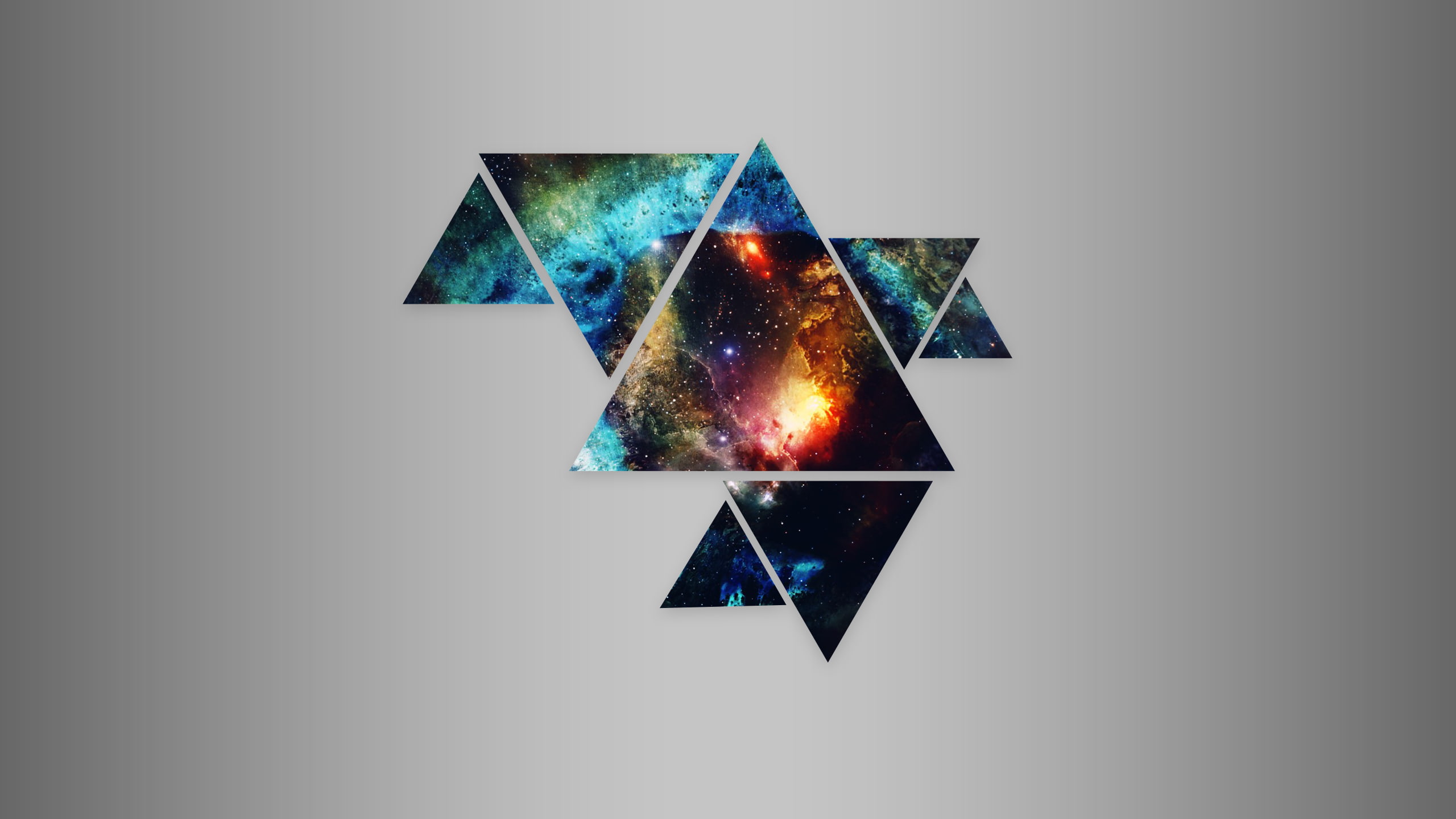 abstract triangle space simple background 2k