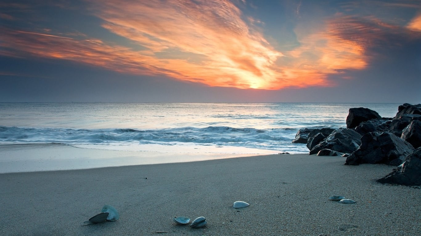 low angle view of seashore nature rock sand beach Sun water