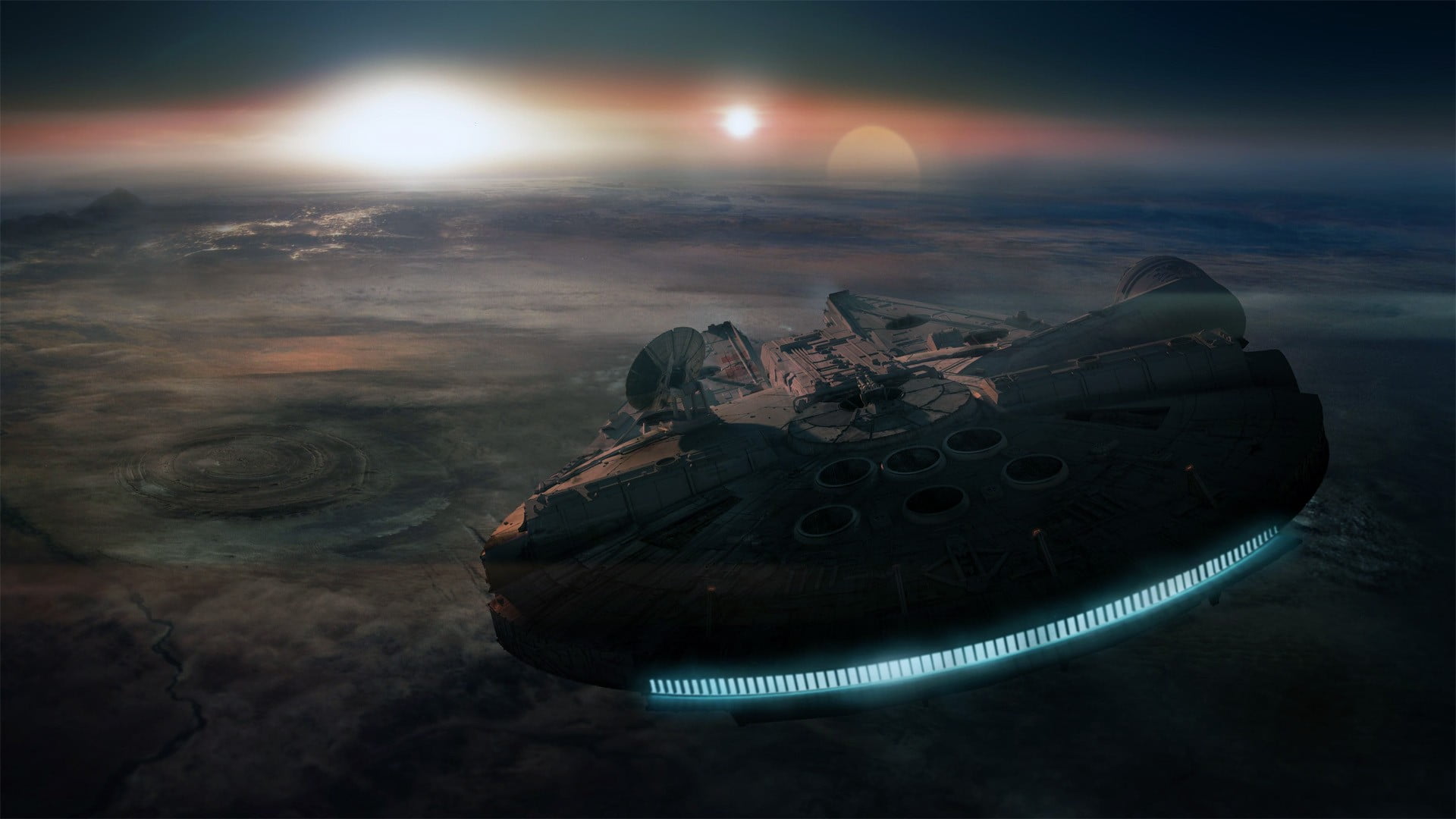 Millennium falcon wallpaper Star Wars sea nautical Vessel 2k