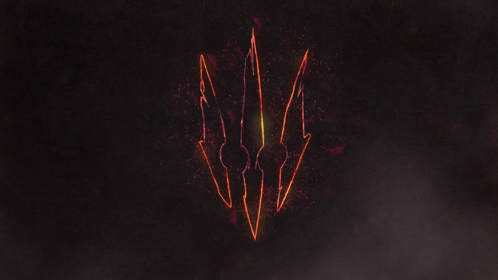 orange tribal symbol vector art The Witcher 3 Wild Hunt logo 2k