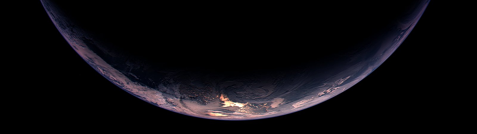 planet illustration space Earth digital art backgrounds 2k 4k