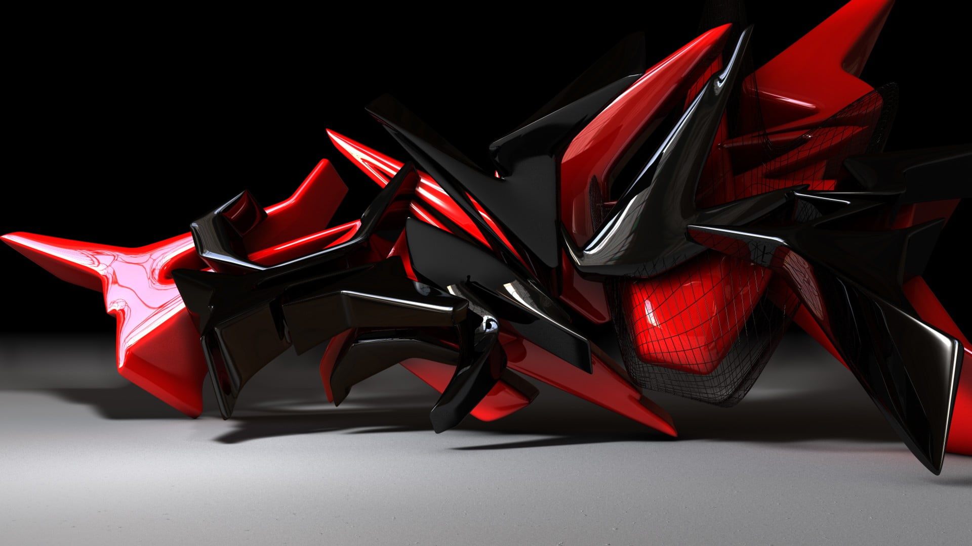 red and black abstract wallpaper digital art minimalism 72 2k