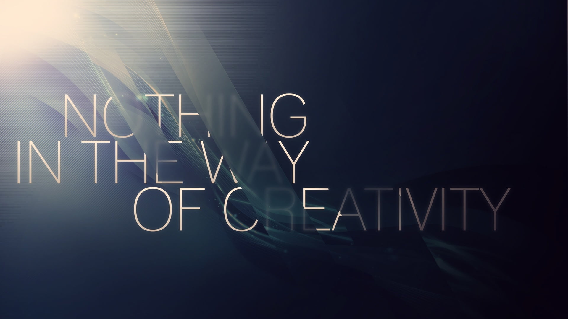 Nothing in the way of creativity text typography quote motivational 2k