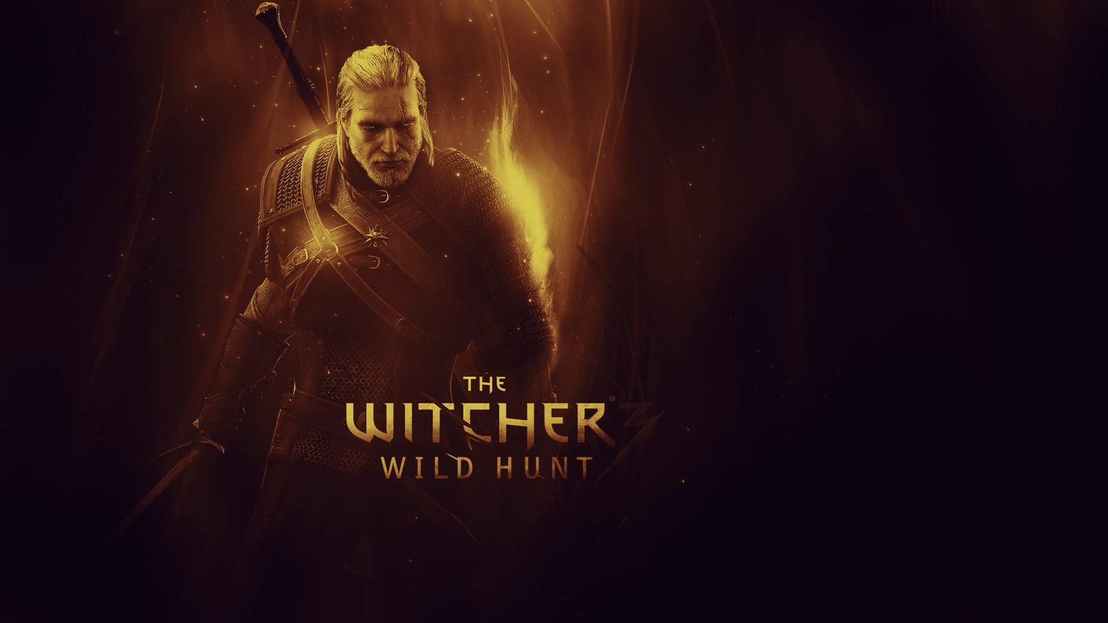The Witcher Black HD video games 2k