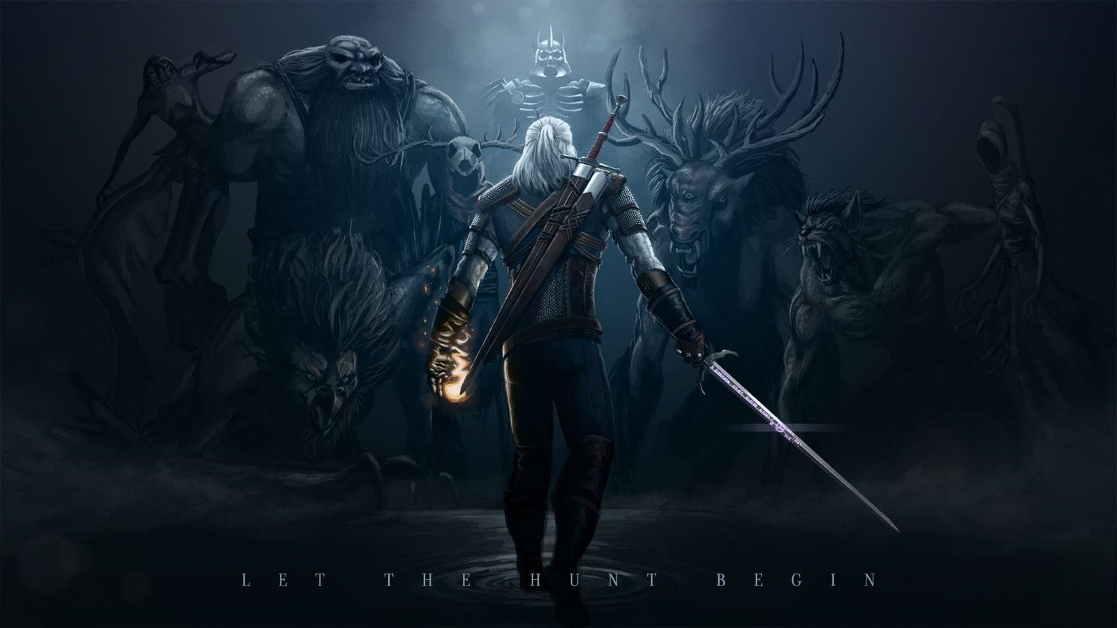 The Witcher wallpaper monsters twilight 3 Wild Hunt 2k