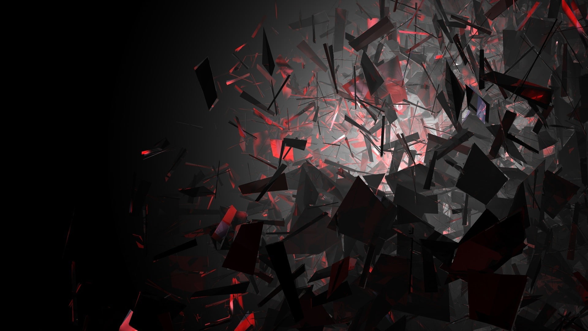 abstract digital art shapes 2k