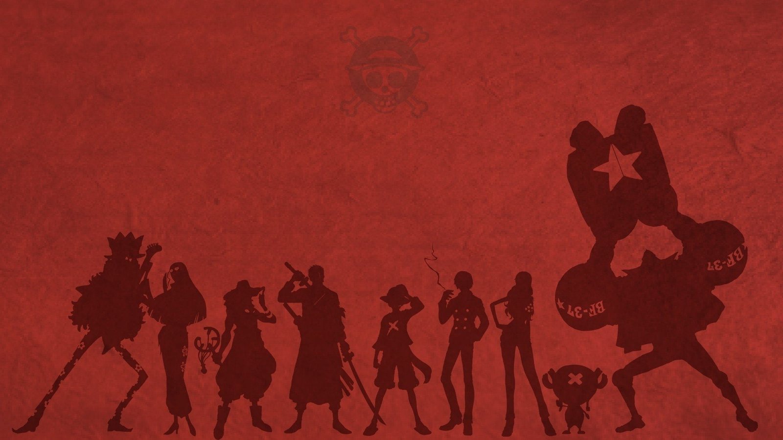 Anime One Piece Brook Franky Monkey D Luffy 2k