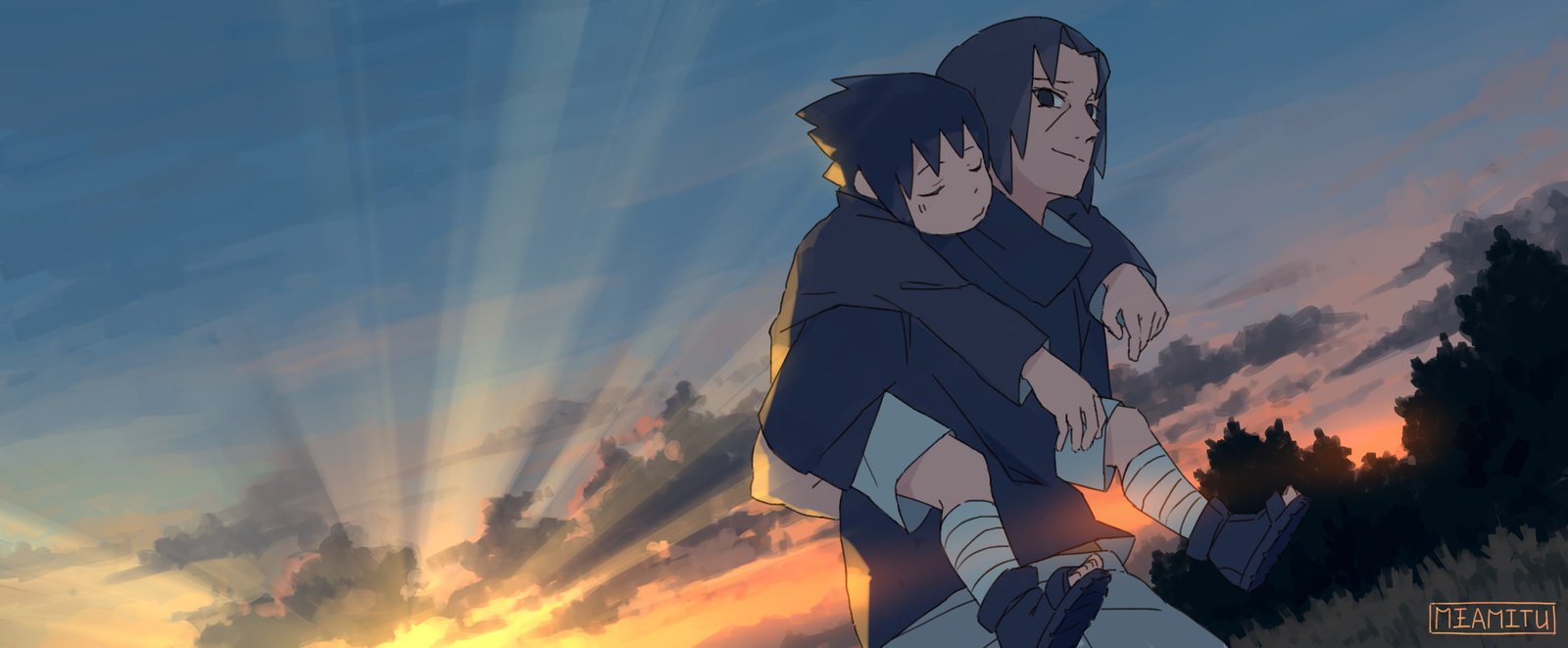Anime Naruto Itachi Uchiha Sasuke 2k