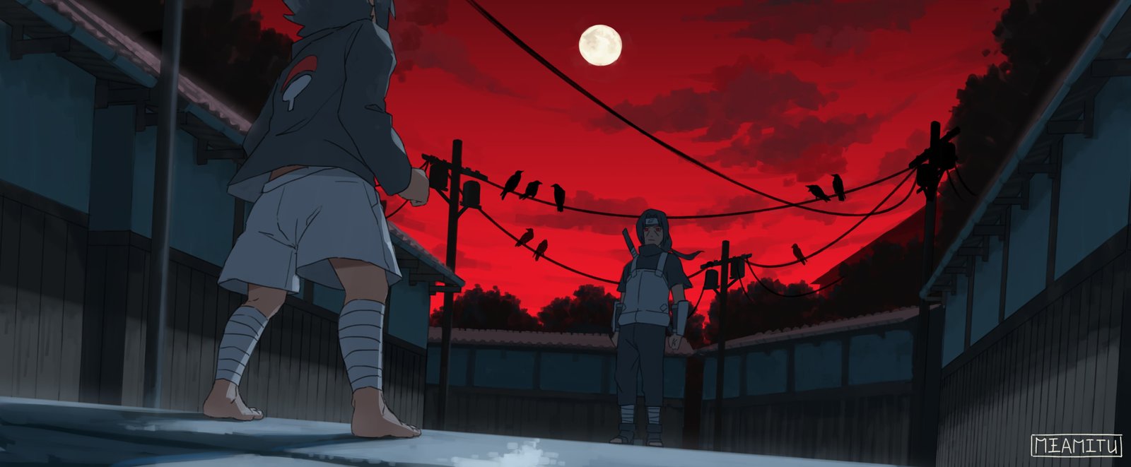Anime Naruto Itachi Uchiha Sasuke 2k