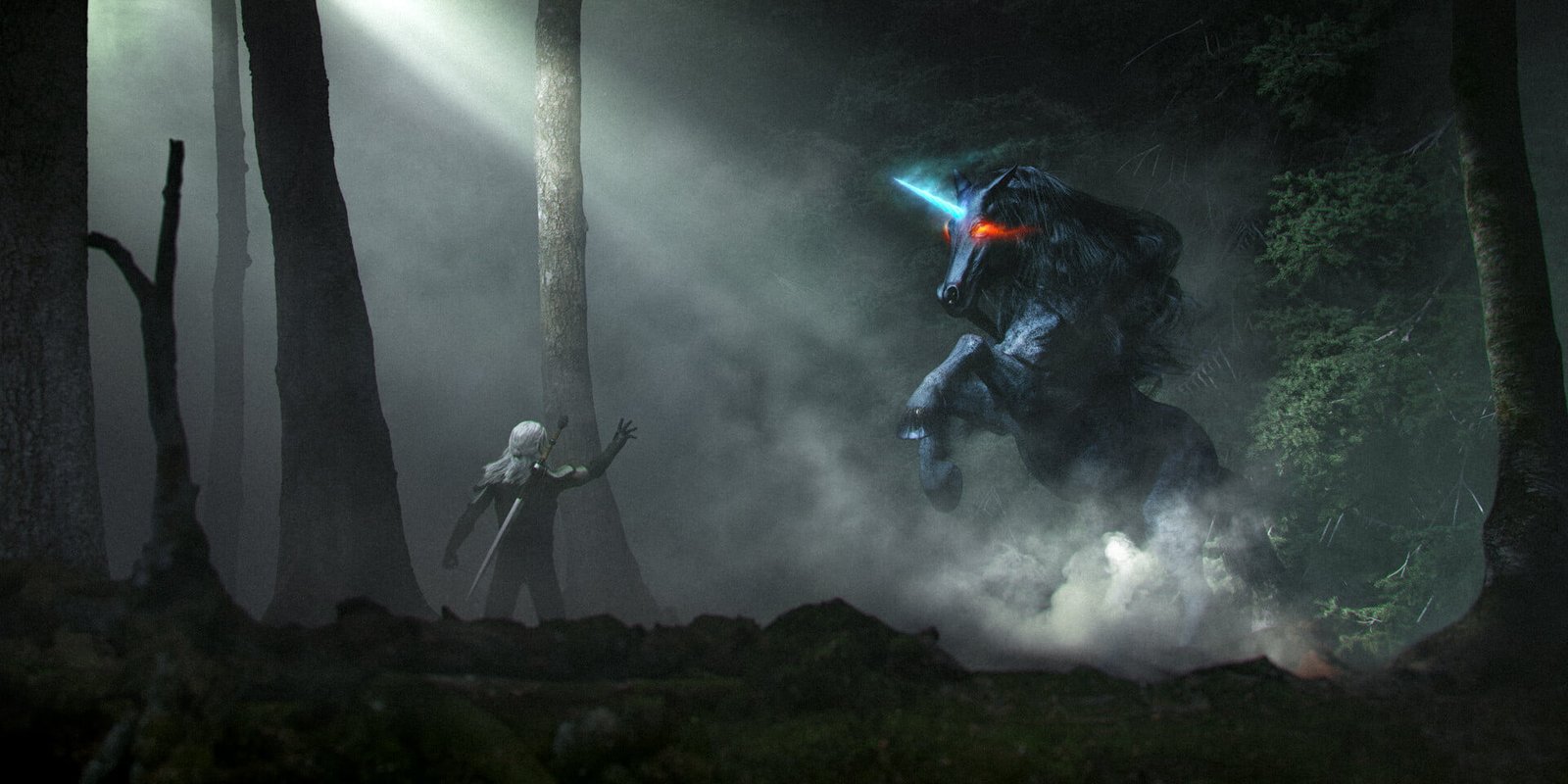 artwork fantasy art The Witcher 2k