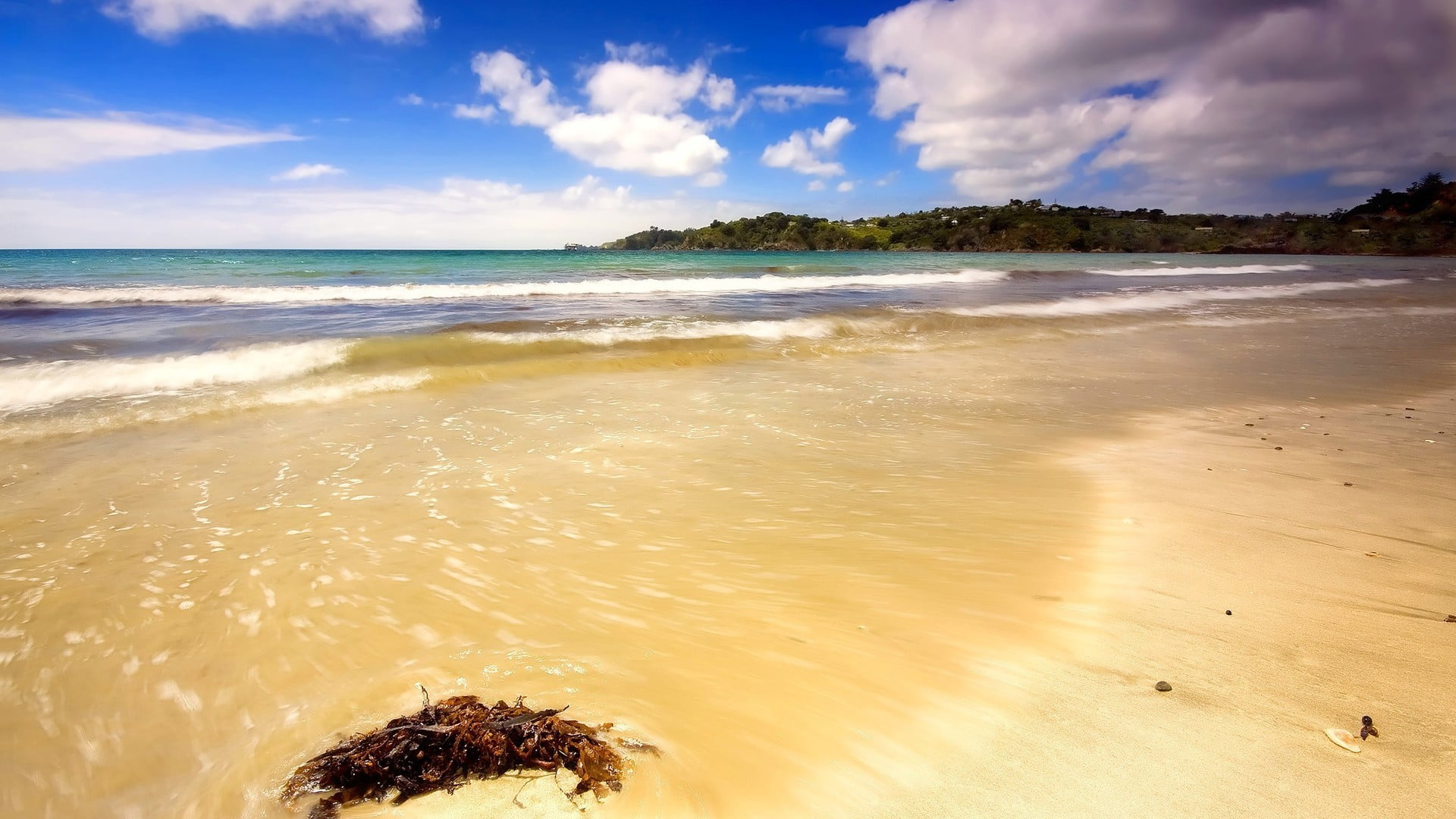 body of water beach sand nature sea sky land cloud 2k