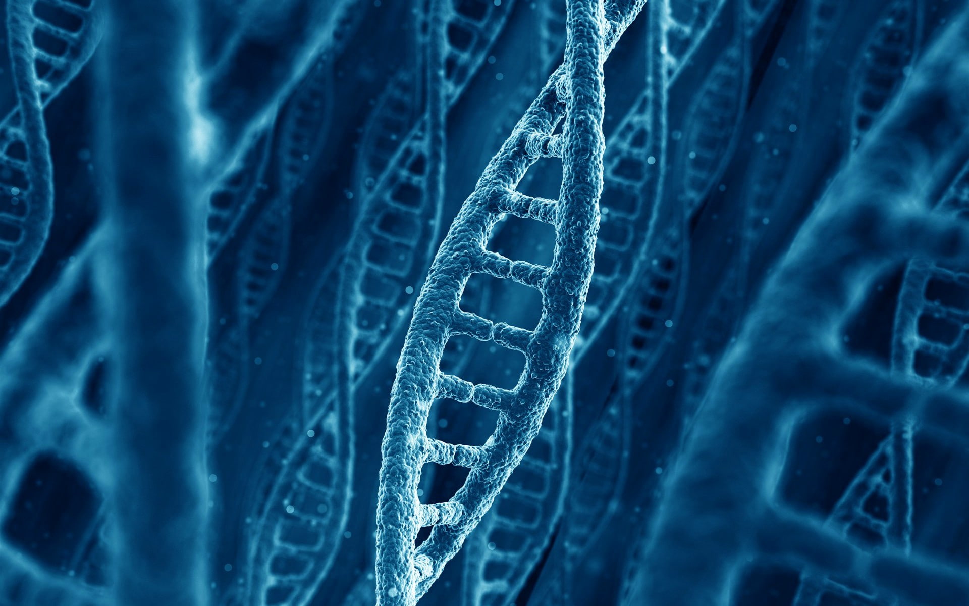 A DNA chain blue dna graphic molecule the nature of 2k