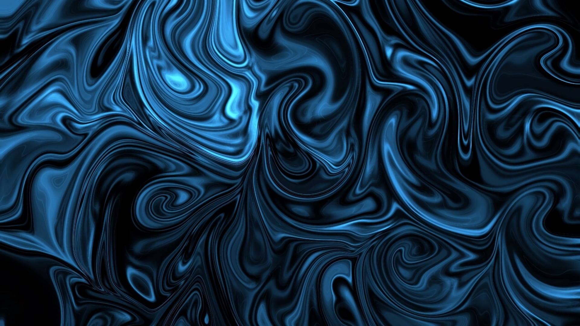 Abstract Blue Swirl 2k