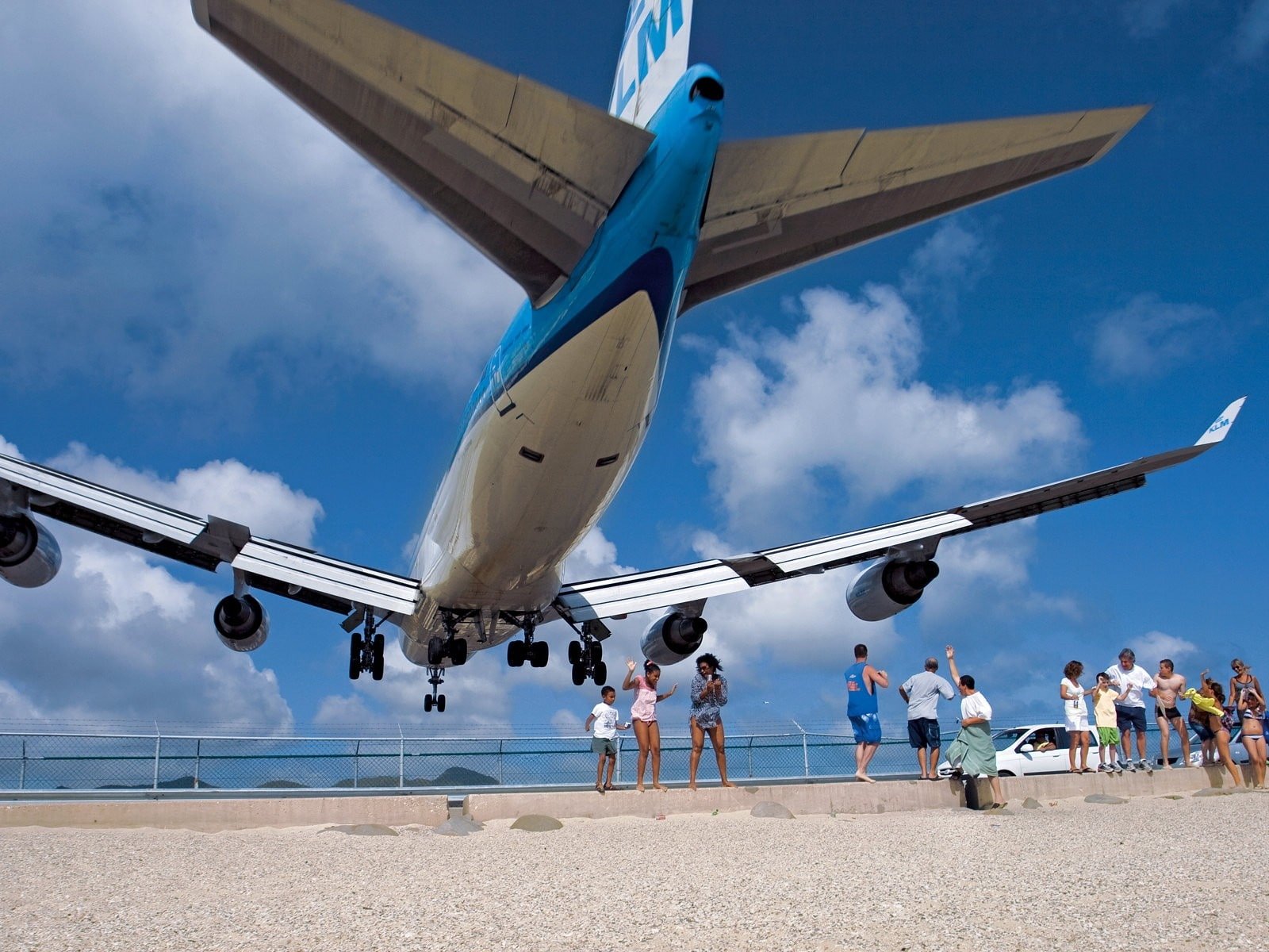 aircraft boeing maho beach Nature Beaches HD Art 2k