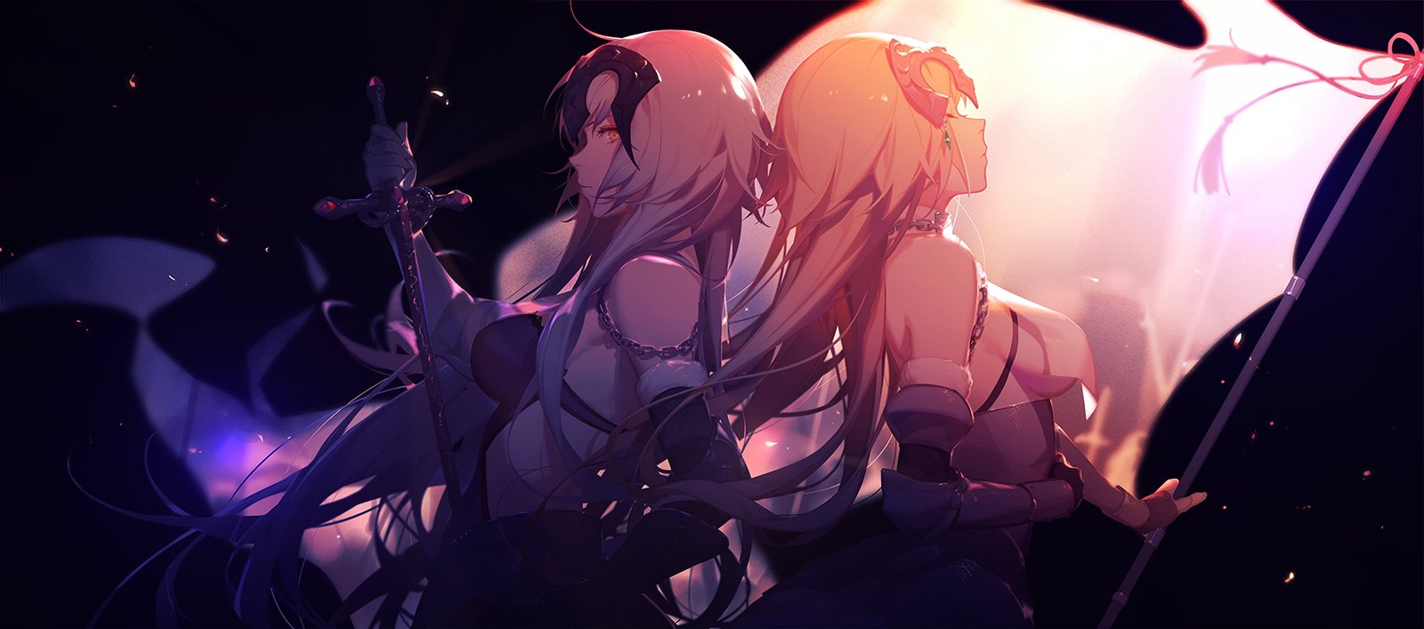 anime character illustration girls Fate Apocrypha Grand Order 2k