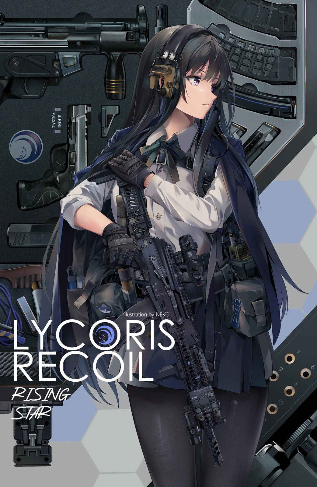 anime girls Lycoris Recoil Inoue Takina long hair