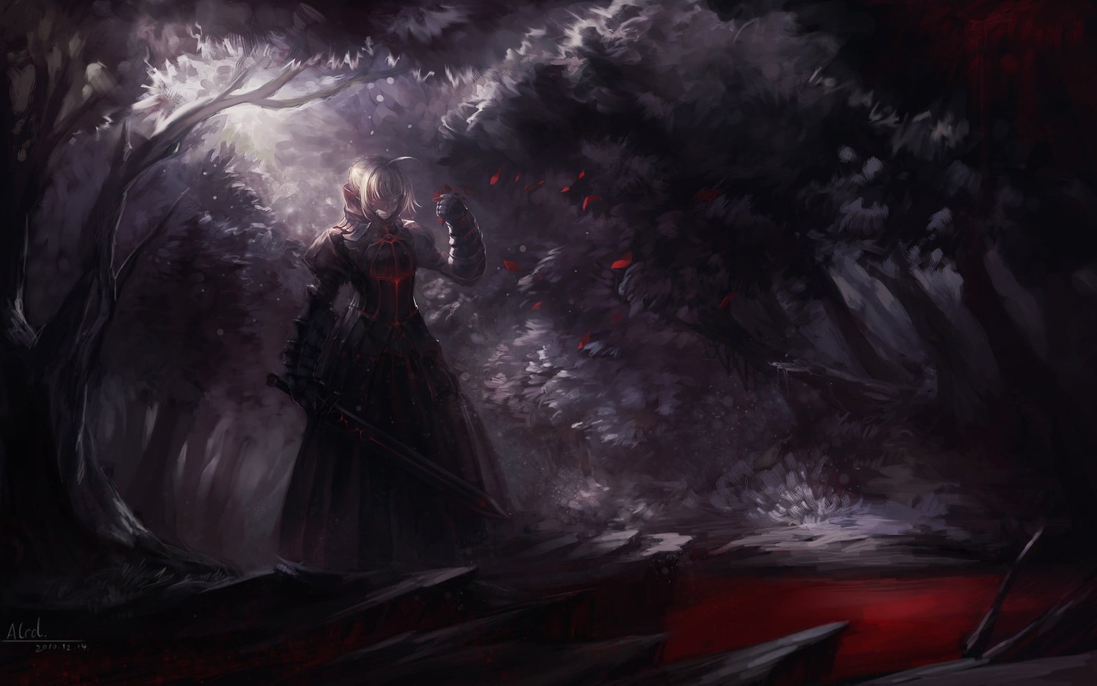 Fate Stay Night Dark Saber wallpaper anime girls Series 2k