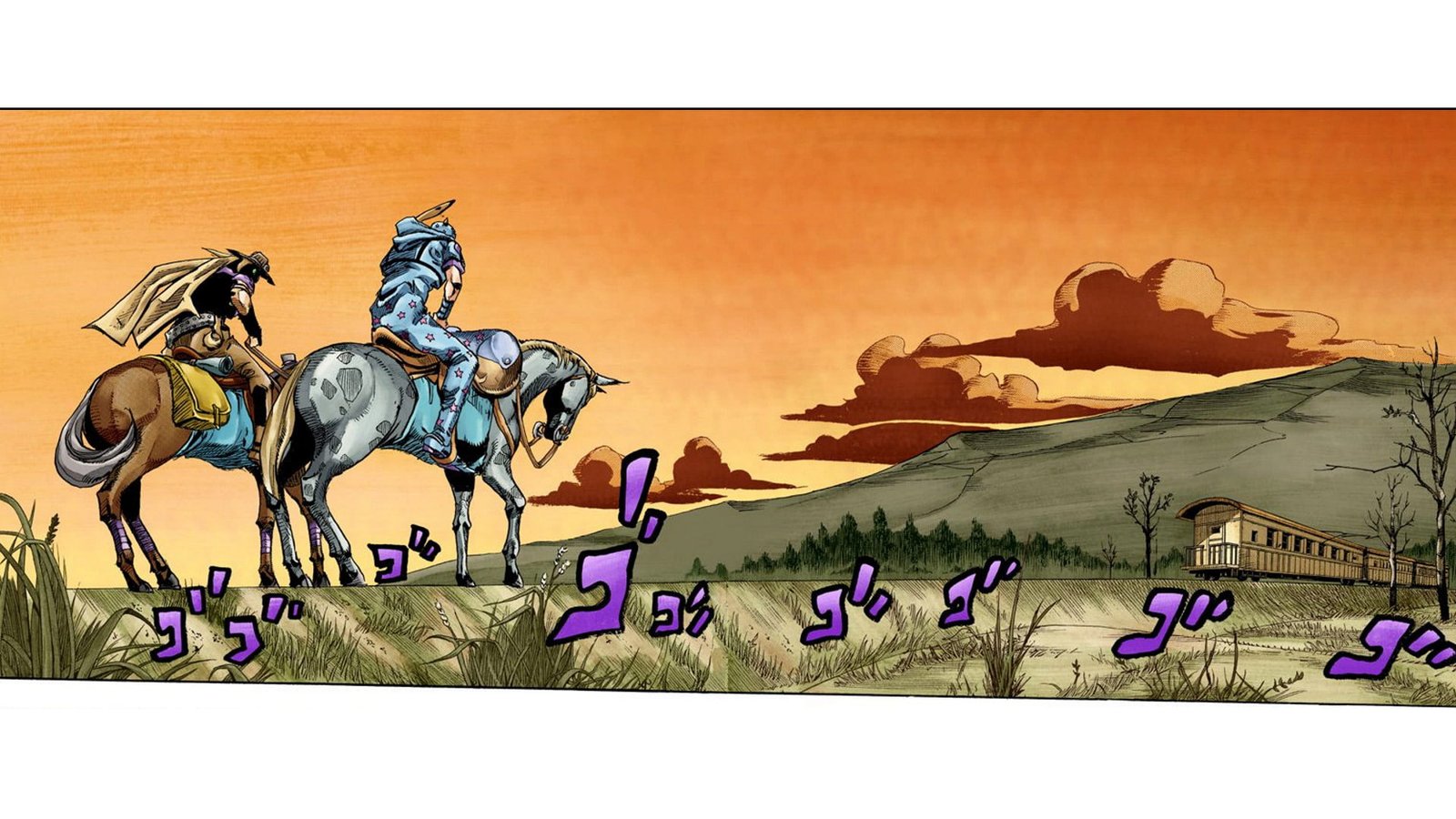 Anime Jojo's Bizarre Adventure Gyro Zeppeli Johnny Joestar 2k