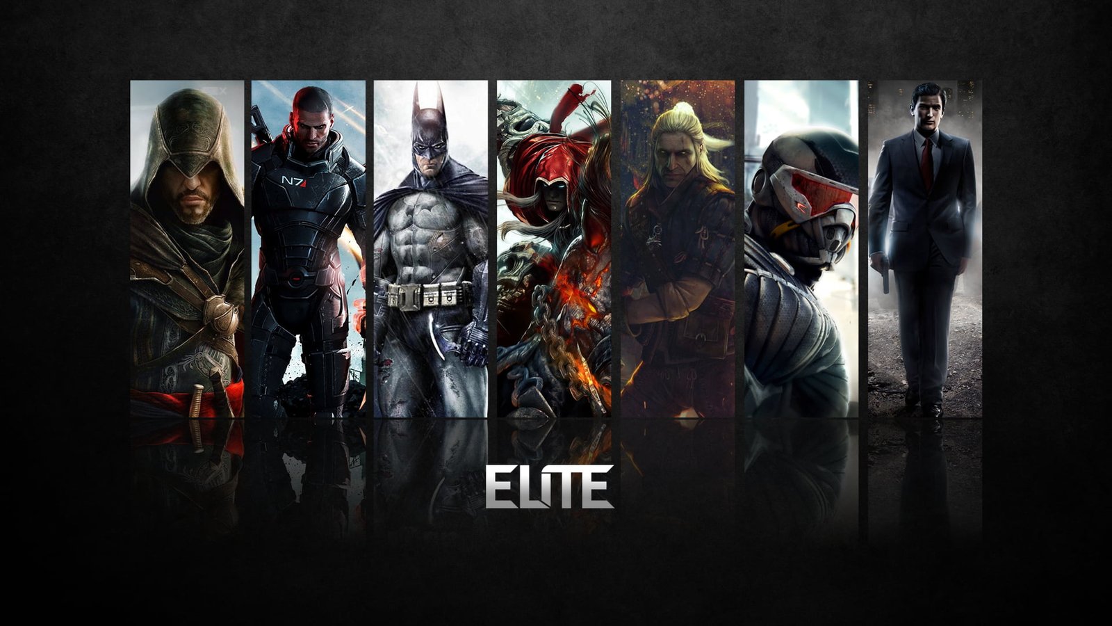 Elite illustration Batman Mass Effect Assassin's Creed Revelations 2k