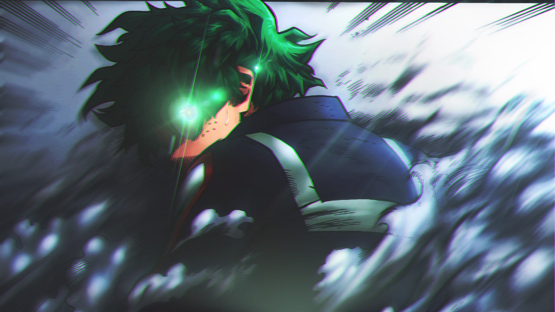 Anime My Hero Academia Boku no Freckles Glowing Eyes 2k