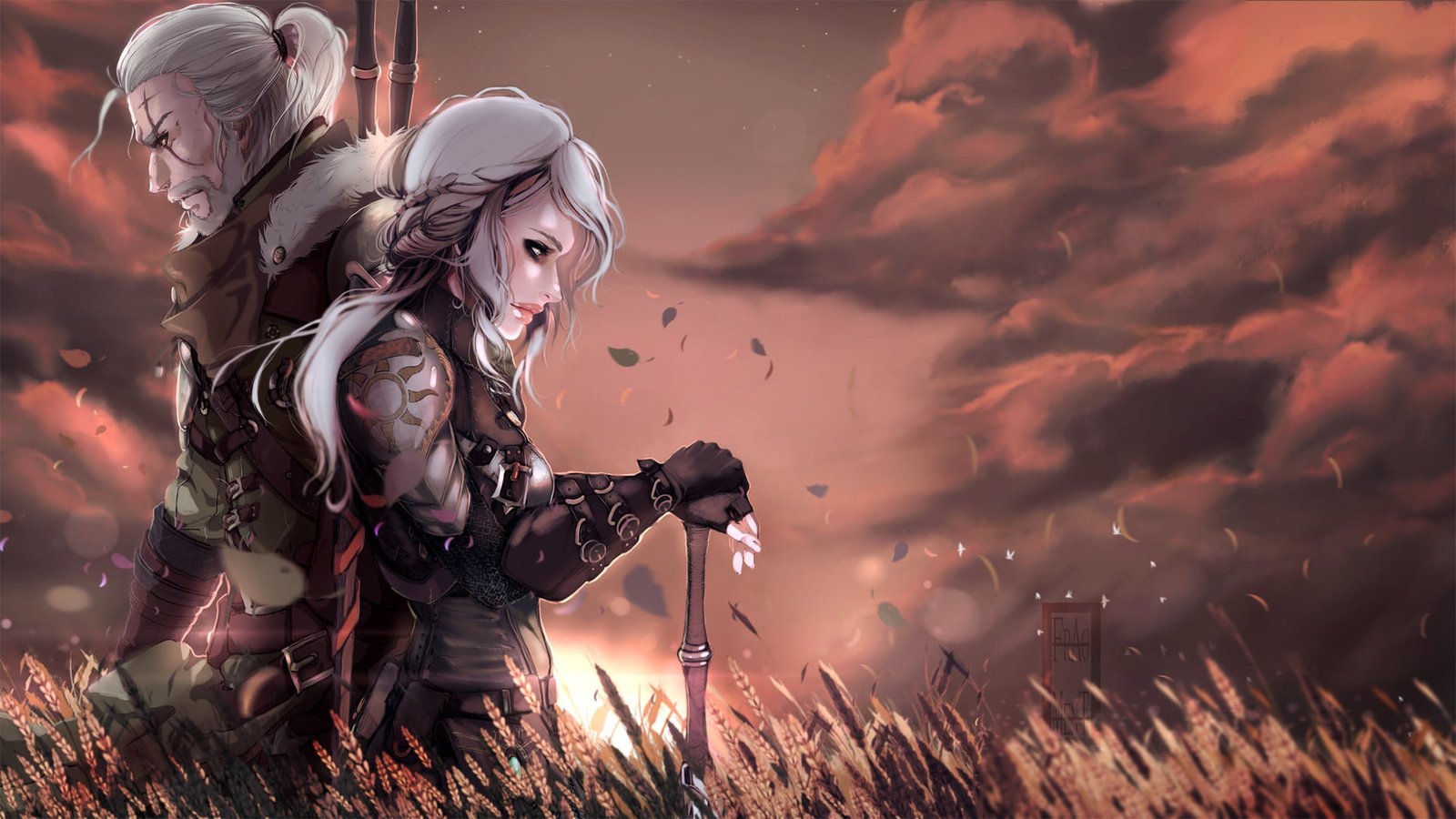 fantasy art The Witcher Ciri 2k
