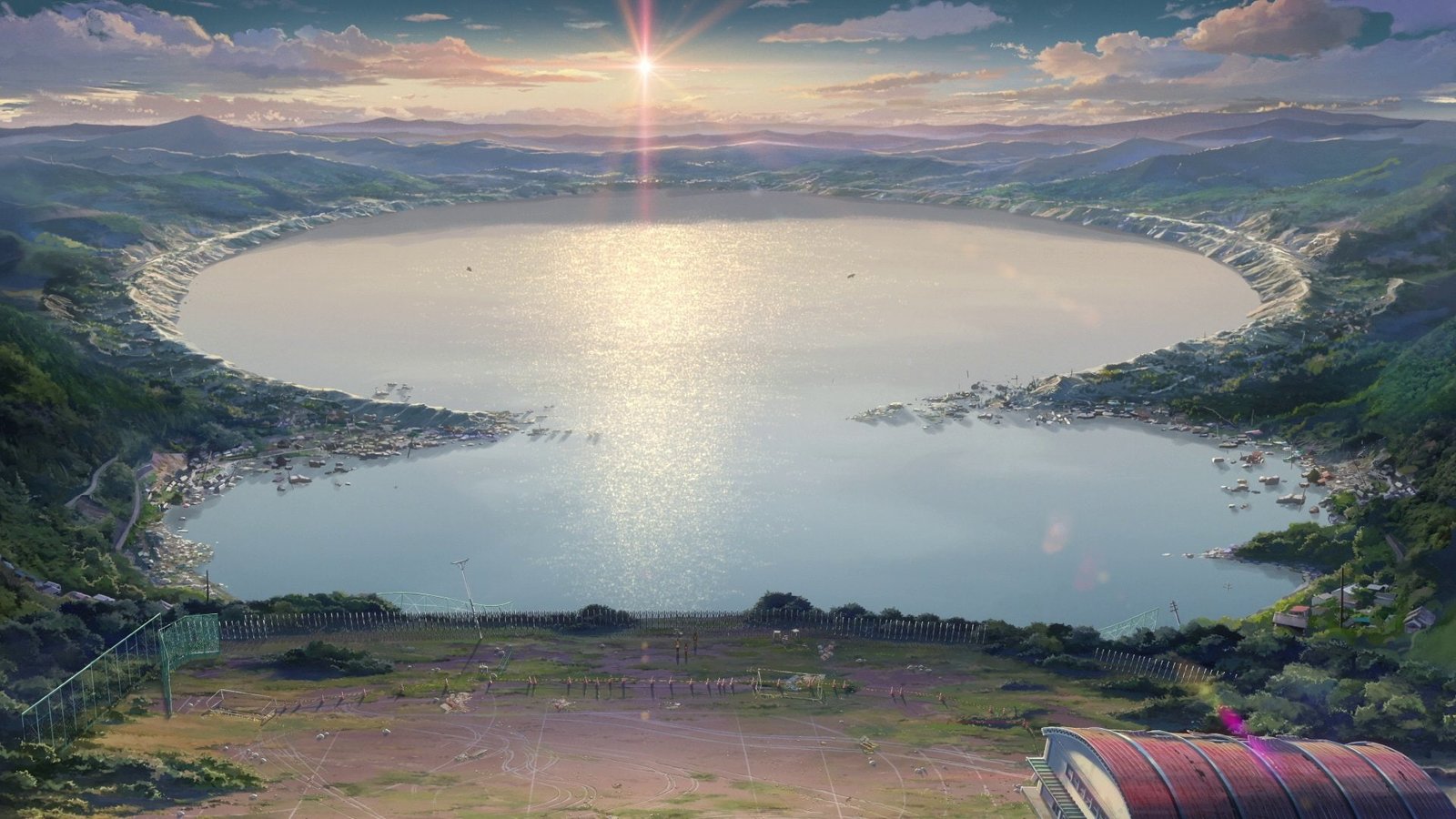 Anime Your Name Cloud Crater Kimi No Na Wa Lake Mountain 2k