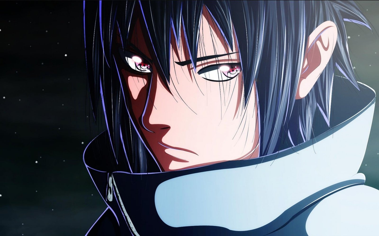 Sasuke Uchiha from Naruto Shippuden illustration anime boys 2k