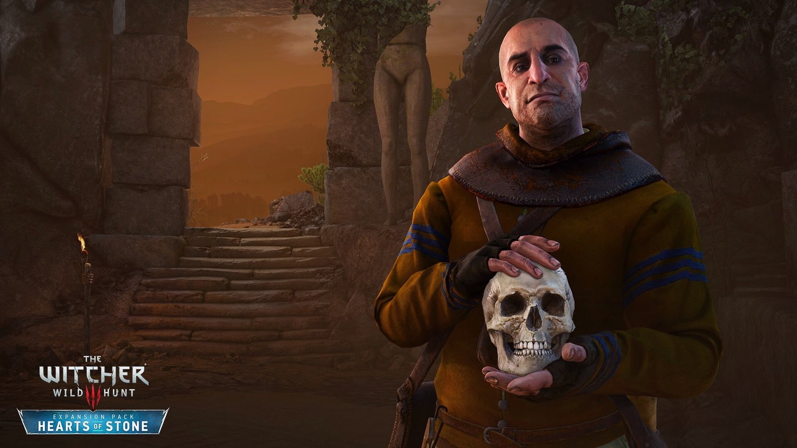 The Witcher Wild Hunt wallpaper skull DLC 3 2k