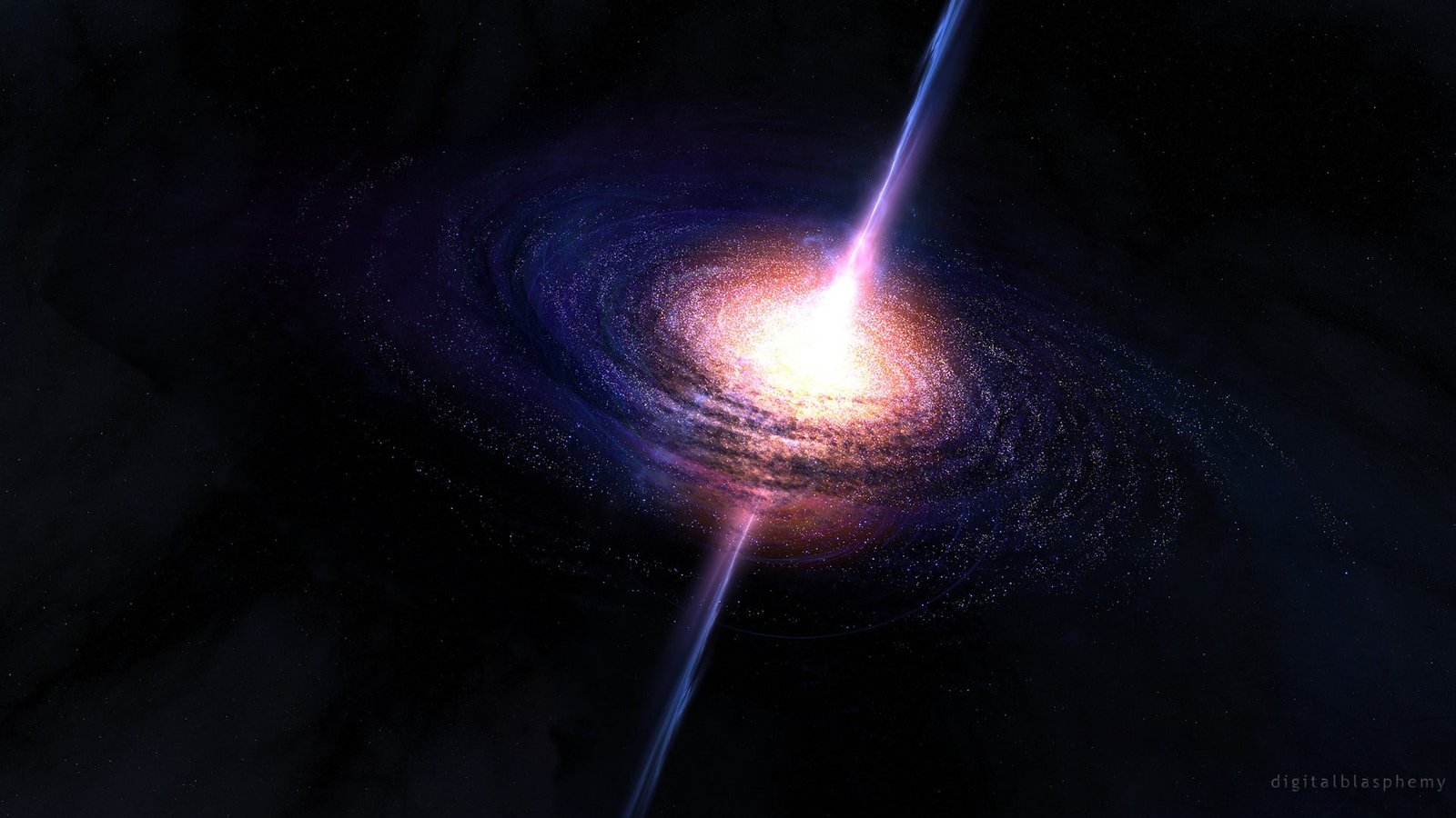 solar system space art Digital Blasphemy quasars digital 2k