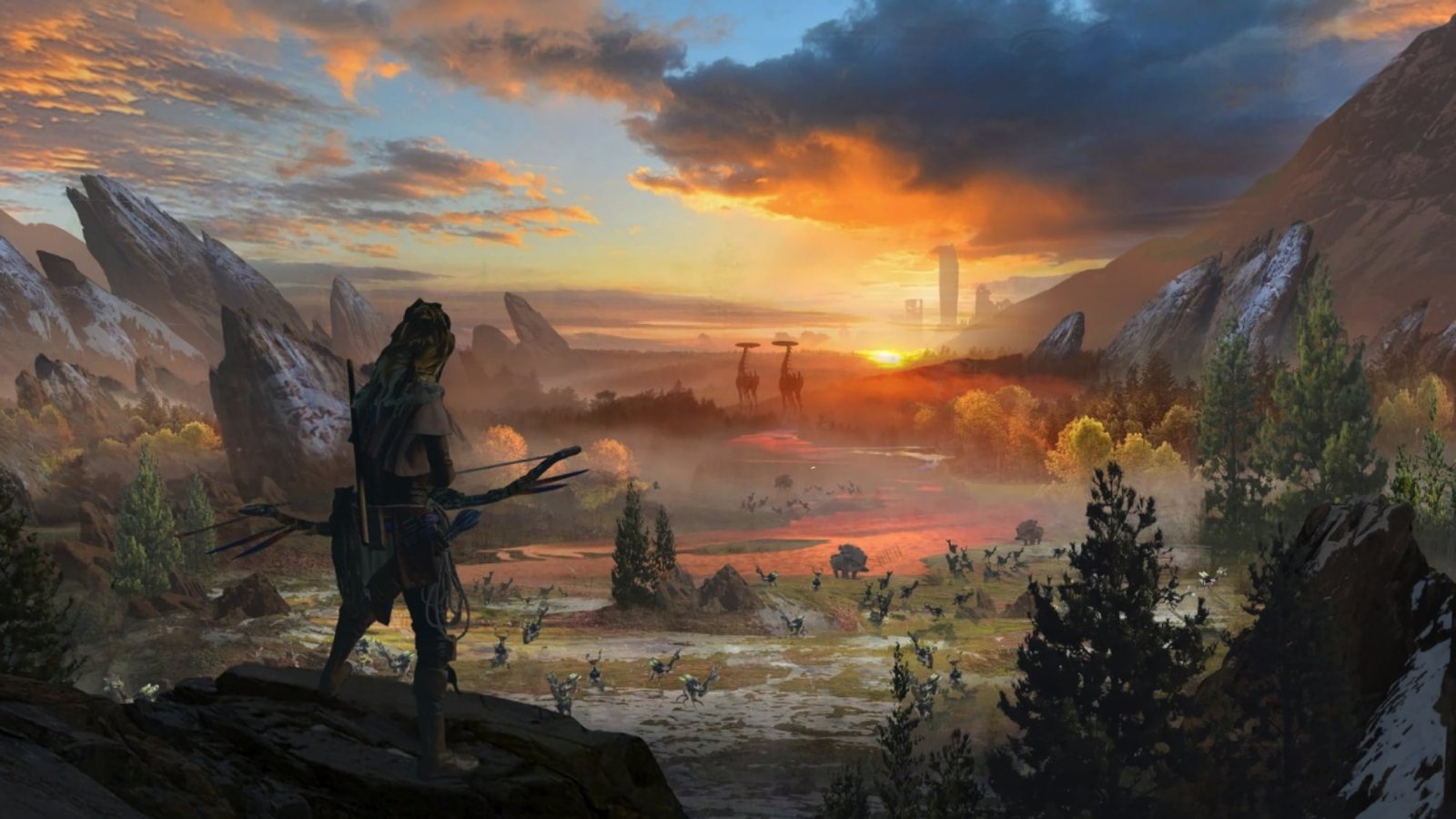 video game poster games Horizon Zero Dawn Aloy 2k