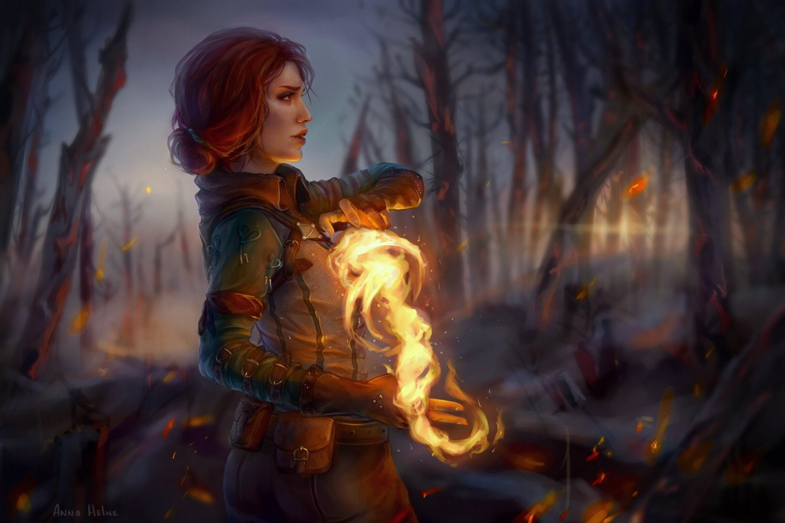 The Witcher 2 Assassins Of Kings Girl Magic 2k