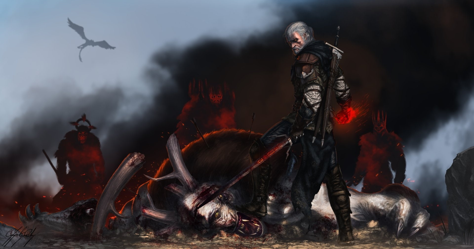 The Witcher 3 Wild Hunt Creature Geralt of Rivia 2k