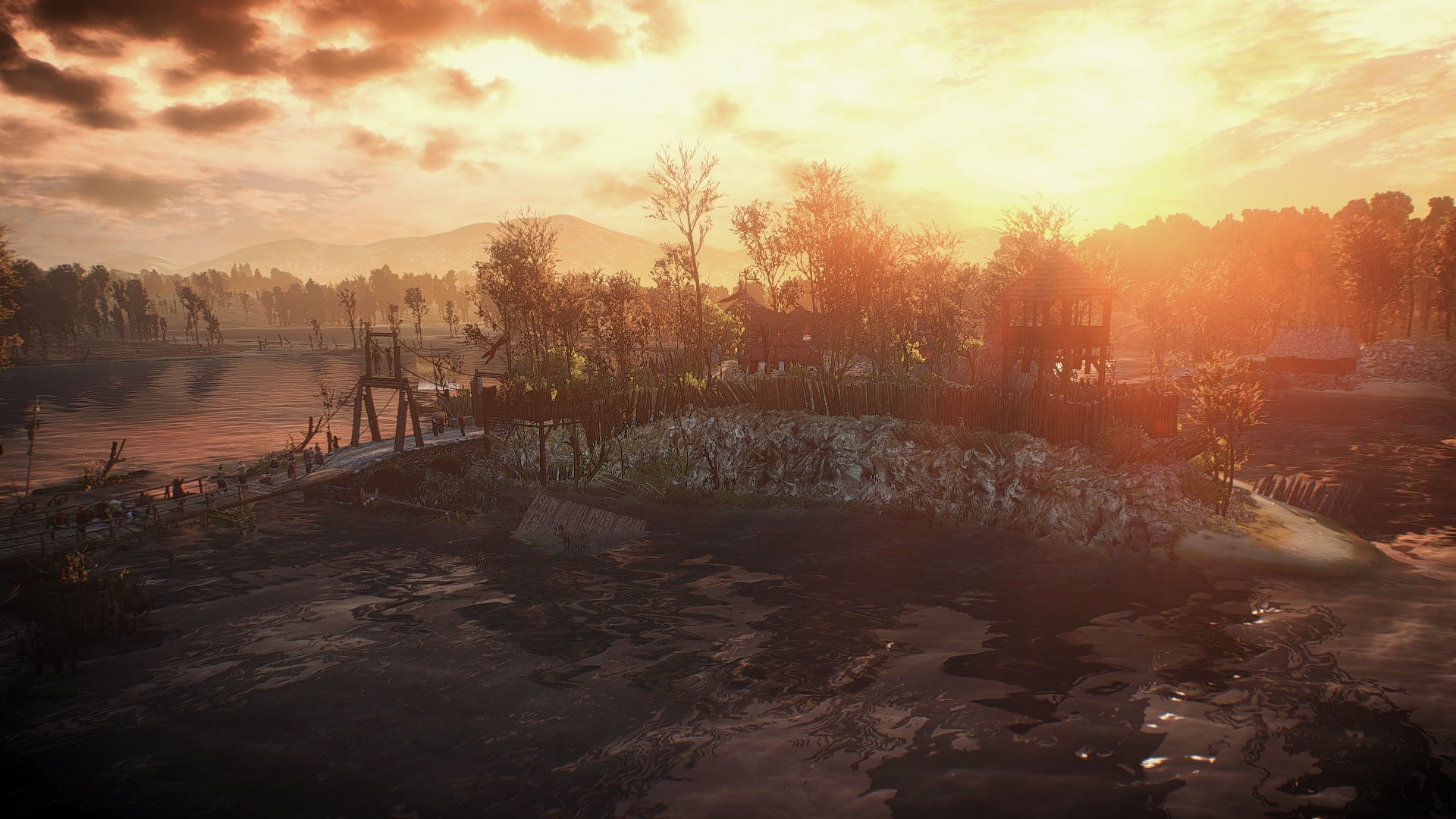 brown and white concrete building The Witcher 3 Wild Hunt video games 2k